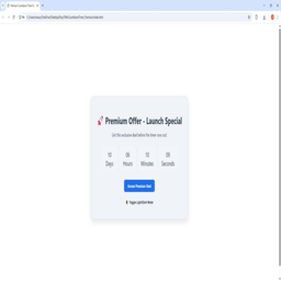 Countdown Landing Page | Light/Dark Mode