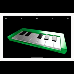 3D Piano Keyboard Melody Notes