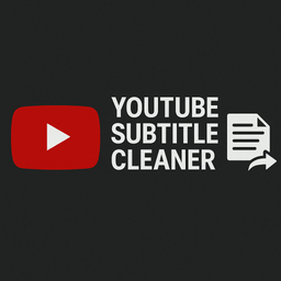 YouTube Subtitle Cleaner