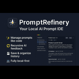 PromptRefinery - Prompt Coding App