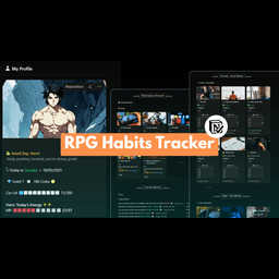 RPG Habits Tracker - Notion Template