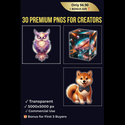  Galaxy Essentials – 30 Premium PNG