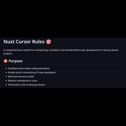 Nuxtjs Cursor AI Rules 