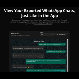 View Exported WhatsApp Chats Natively