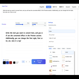 Text to Handwriting Converter