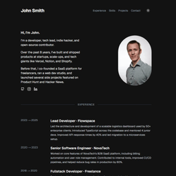 Developer Portfolio Template - BloomTPL