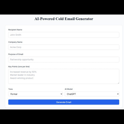 AI-Powered Cold Email Generator
