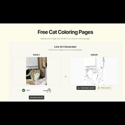 Turn your cat into a coloring page!