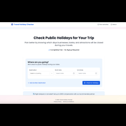 Travel Holiday Checker