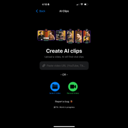 Create Viral Video clips with AI