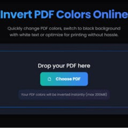 Invert PDF 