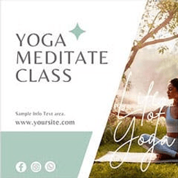 Yoga Canva Template Carousel Post
