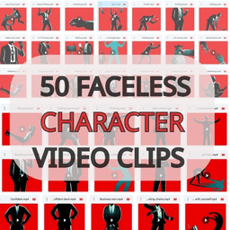 50 Faceless Character Video Clips