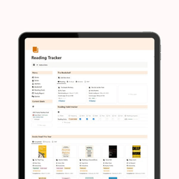 Reading Tracker Notion Template