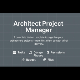 Architect Project Manager–NotionTemplate