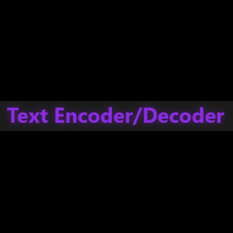 Text Encoder/Decoder