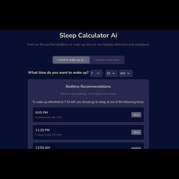 Sleep Calculator Ai