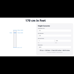170 CM In Feet