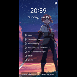 Lockscreen Todo