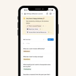 Birthday Reflection Notion Journal