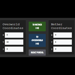 nether portal calculator