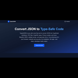 Typed JSON