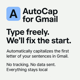 AutoCap for Gmail