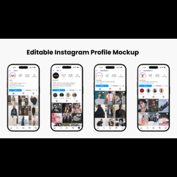 Editable Instagram Profile Mockup