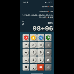 Calculator= the good looking calculator