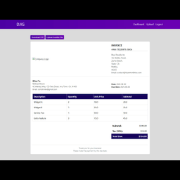 Django Invoice Generator Pro