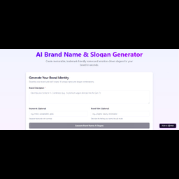 AI Brand Name & Slogan Generator