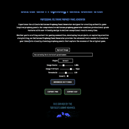 Deltarune prophecy panel generator