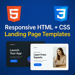 Responsive HTML + CSS