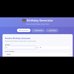 Birthday Generator