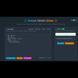 Smart JSON Linter & Formatter