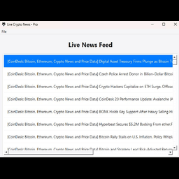 Live Crypto News Notifier