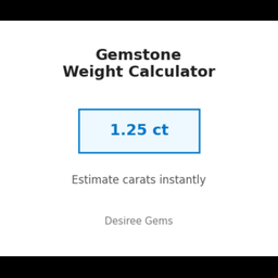 Gemstone Weight Calculator