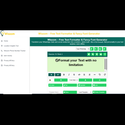 Wisoom Text Formatter