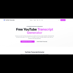 YouTubeTranscripts.app