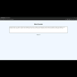 Word Counter