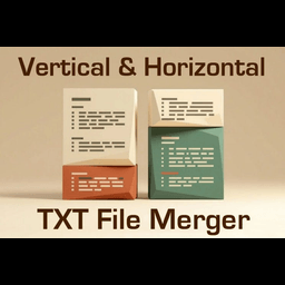 Verti-Horiz Text File Merger