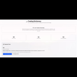 trading dictionary