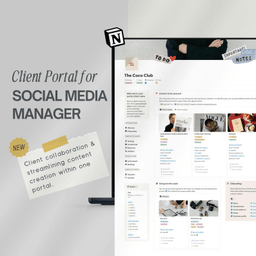 Client portal for Social Media Managers