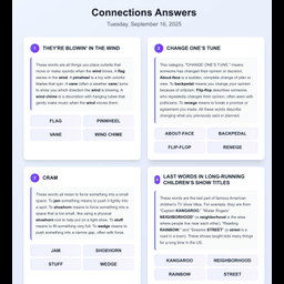 NYT Connections for English Learner