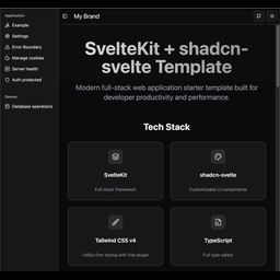Sveltekit-shadcn generic app template