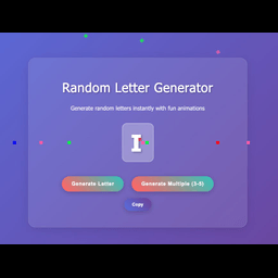 Random Letter Generator