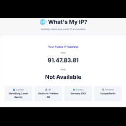 What's My IP Address? IPv4 & IPv6 Lookup