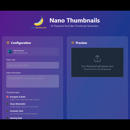 Nano Bana Youtube Thumbnail Creator