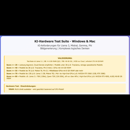 KI-Hardware-Test  | Win, Mac, Linux