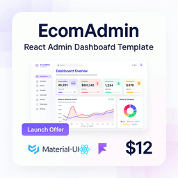EcomAdmin – React Admin Dashboard